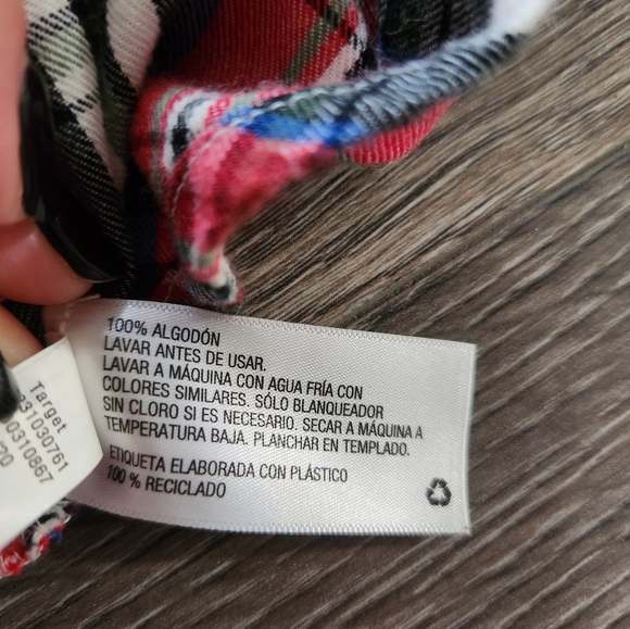 Cat & Jack Plaid Check Linen Look Peplum Baby Tunic Top Size 3T - Picture 6 of 6